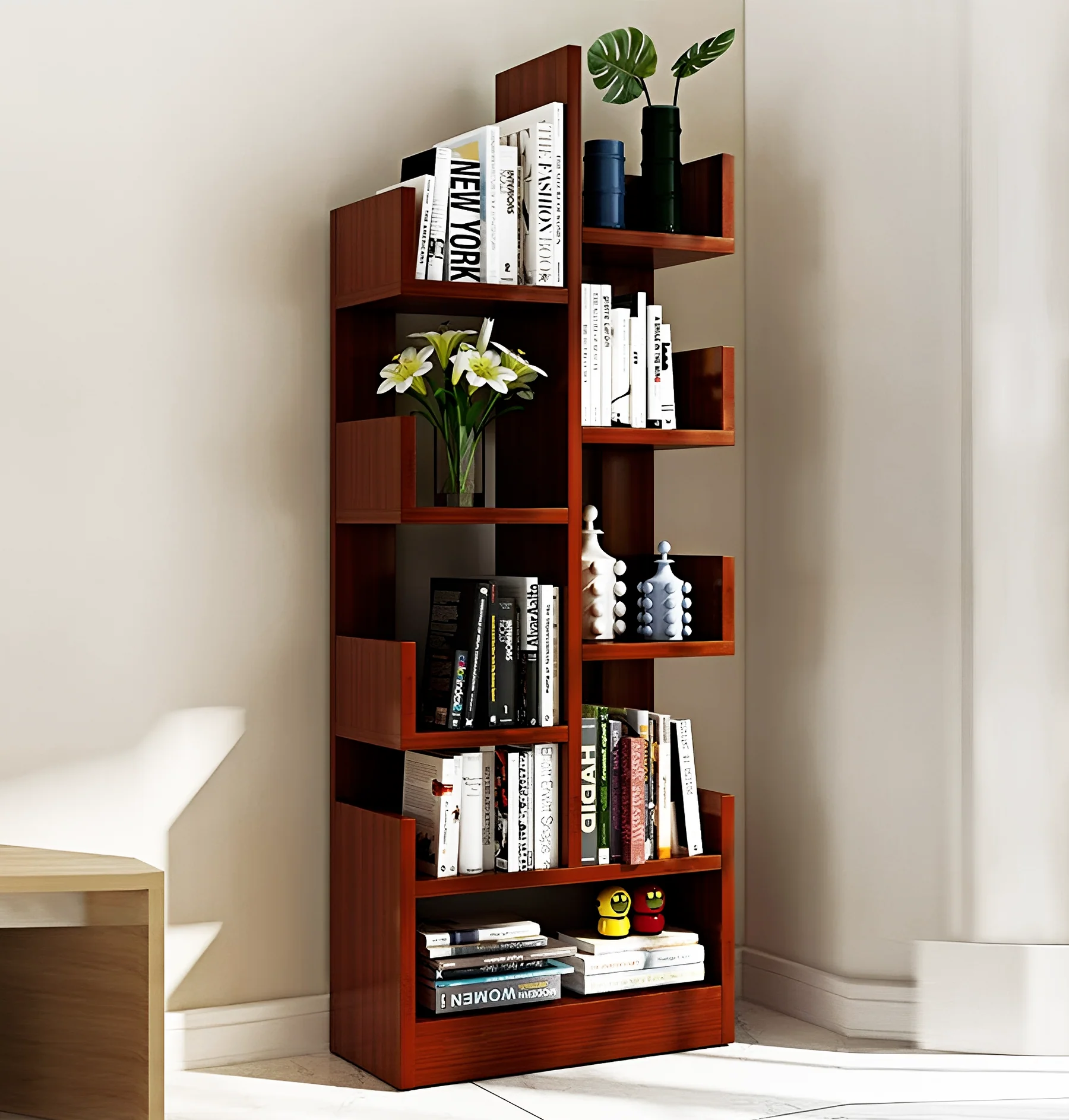 6TierLShapeBookshelf